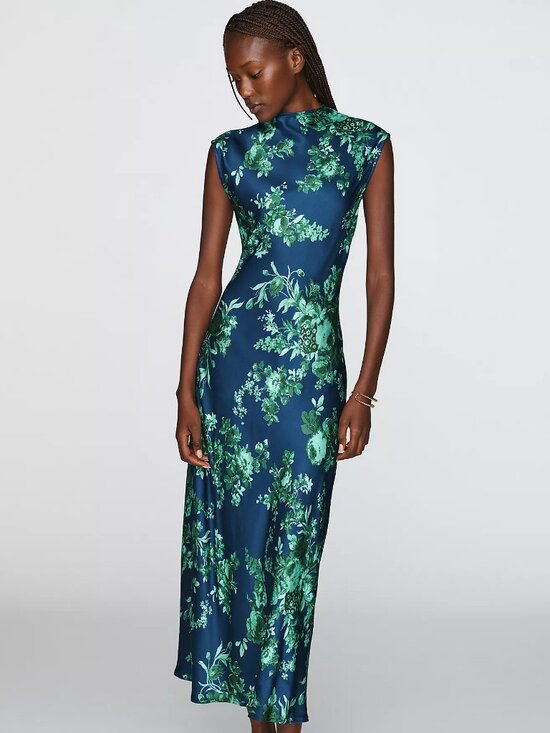 Anthropologie Dresses & Skirts - Anthropologie NWT Small Maeve Charlette Mock-Neck Midi Slip Dress Maeve